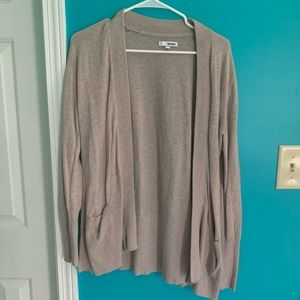 Khaki Cardigan w Pockets
